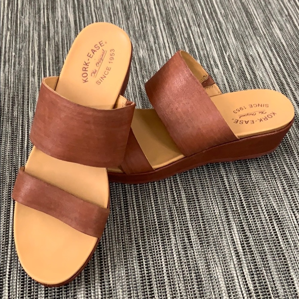 Kirk-ease wedge leather sandals from Nordstrom